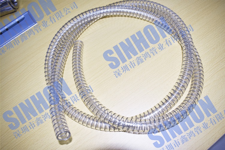 PU食品级透明钢丝管 PU食品级透明钢丝管